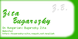 zita bugarszky business card